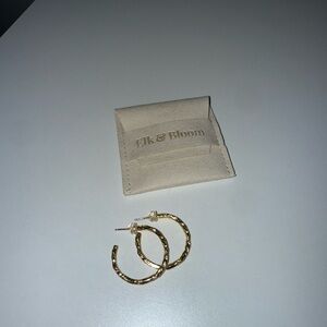 Gold hoop earrings